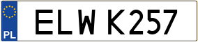 Truck License Plate